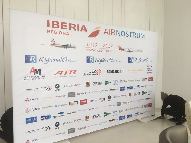 photocall airnostrum Impresion digital gran formato en valencia