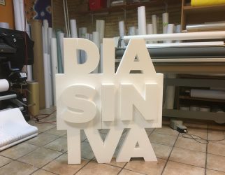 Letras corporeas en Valencia