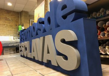 Letras corporeas en Valencia