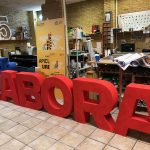 Letras corporeas en Valencia